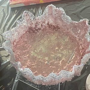 Hand made acrylic princess crown bowl. One of a kind.